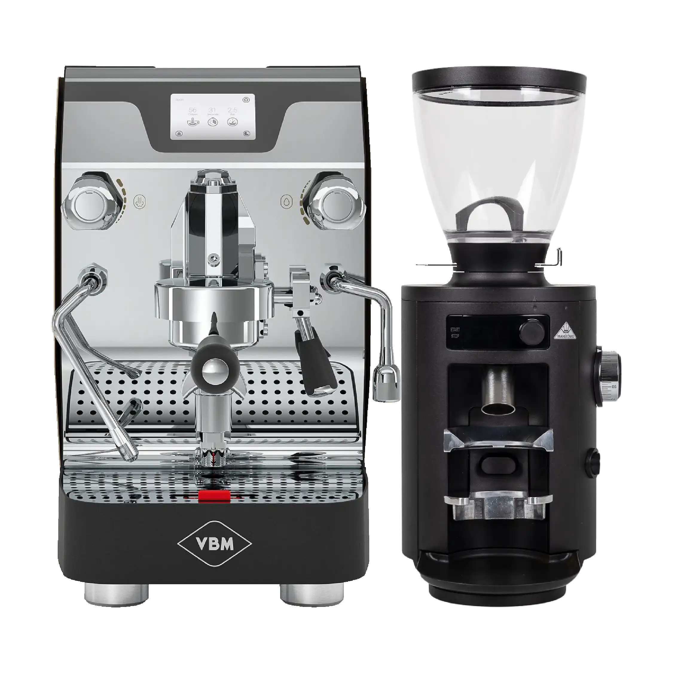 VBM Domobar Super Digital 2B Dual Boiler Mahlkonig X54 Grinder Package