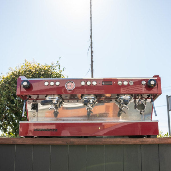 Stunning Immaculate Custom 3 Group La Marzocco PB In Candy Apple Red