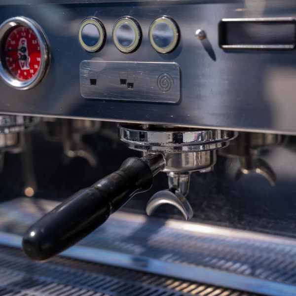 Immaculate 3 Group Custom La Marzocco PB In Black & Brass