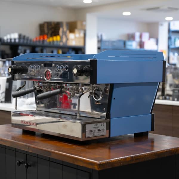 Stunning Pre Owned 2 Group La Marzocco PB In Ocean Blue