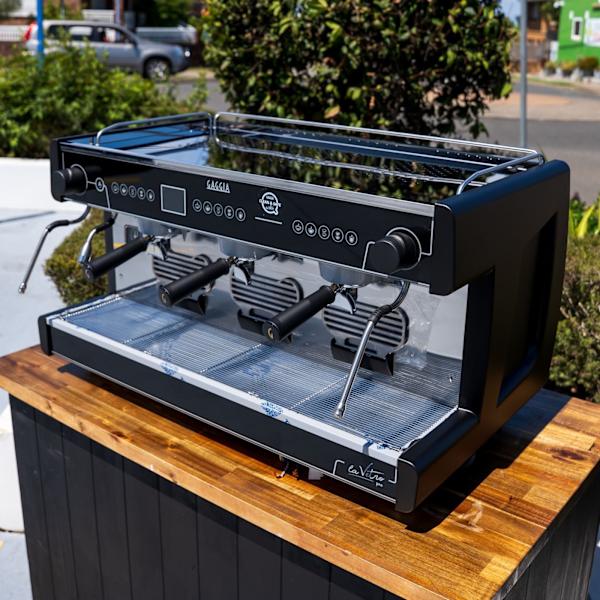 Brand New Gaggia La Vetro PRO – 3 Group – Tall Cup – Black