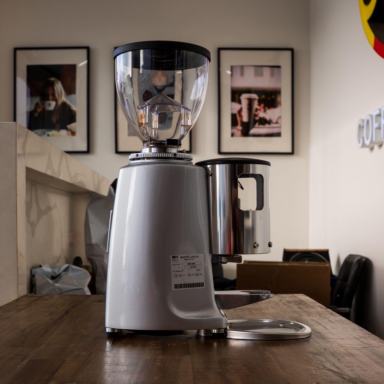 Pre Loved Mazzer Mini Manual Coffee Grinder Silver