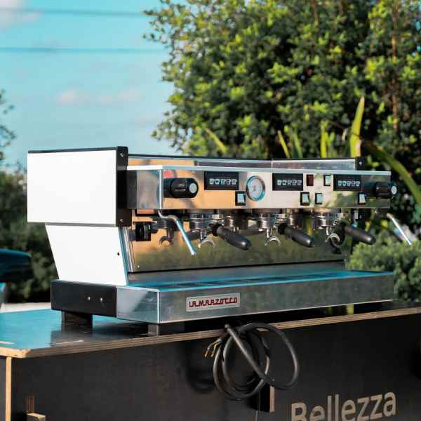 Custom 3 Group La Marzocco Linea AV Tall Cup Commercial Coffee Machine