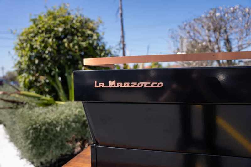 Immaculate 3 Group Custom La Marzocco PB In Black & Brass