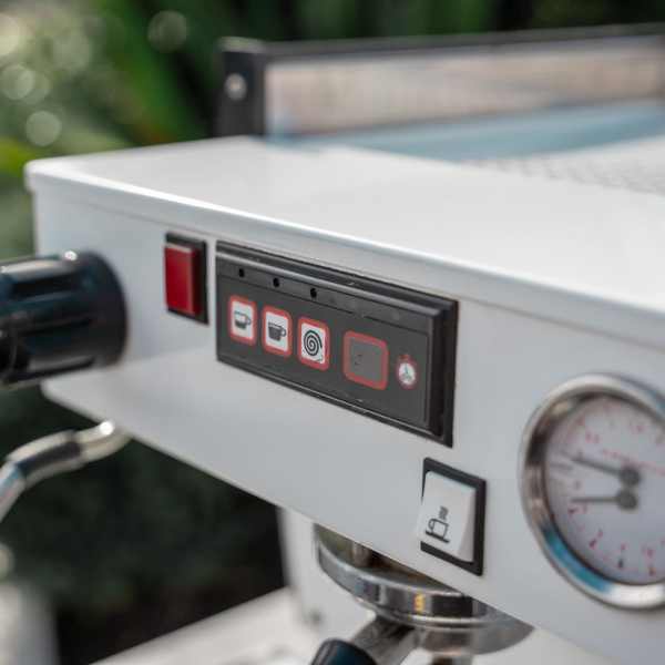 Full Custom White 2 Group La Marzocco Linea With Shot Timers