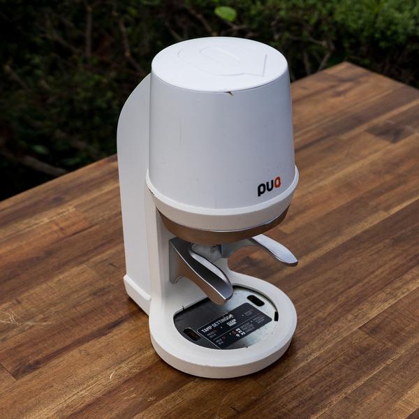 Puqpress Q1 Automatic Coffee Tamper White Commercial Barista