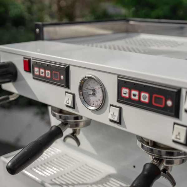 Full Custom White 2 Group La Marzocco Linea With Shot Timers