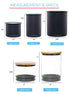 Airscape Glass / Bamboo 7" Medium Clear Glass