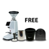 Astoria Greta Single Raised Group Semi-Automatic + Precision GS7 Grinder & Accessories Bundle