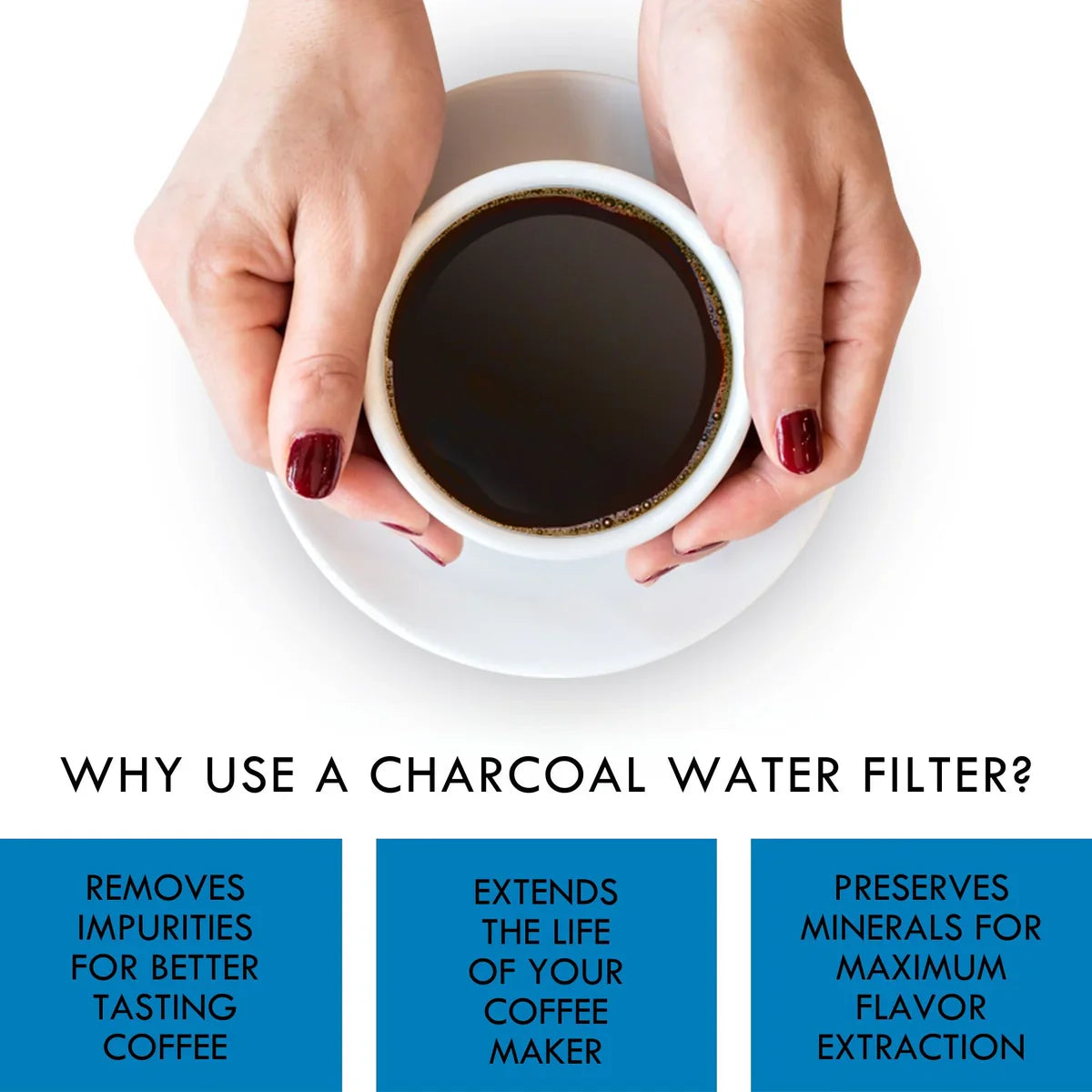 Kenmore Universal Fit Charcoal Water Filters for Coffee Makers