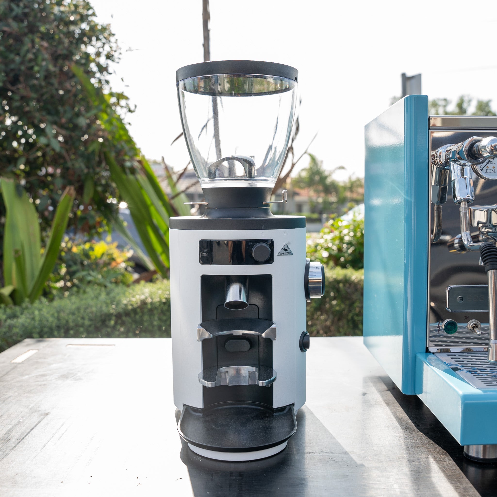 Custom Baby Blue ECM Technika V Profi PID Coffee Machine & Mahlkonig X54 Grinder