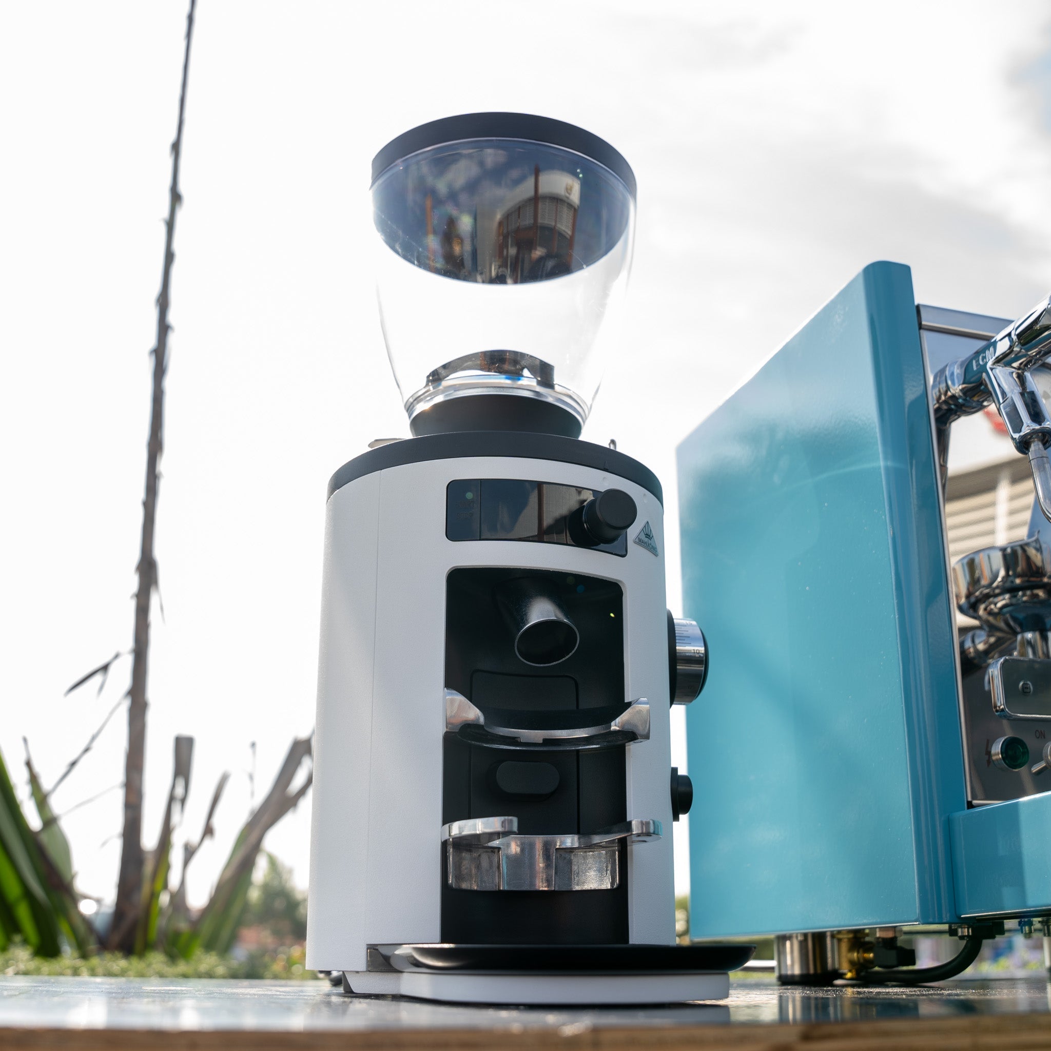 Custom Baby Blue ECM Technika V Profi PID Coffee Machine & Mahlkonig X54 Grinder