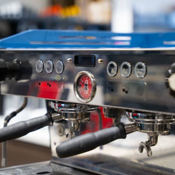 Stunning Pre Owned 2 Group La Marzocco PB In Ocean Blue