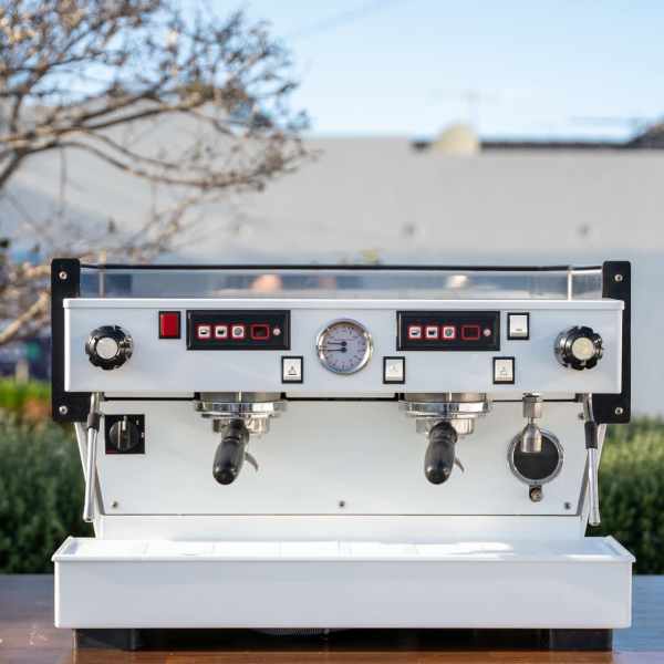 Fully Custom Pre Owned 2 Group La Marzocco Linea Av Gloss White