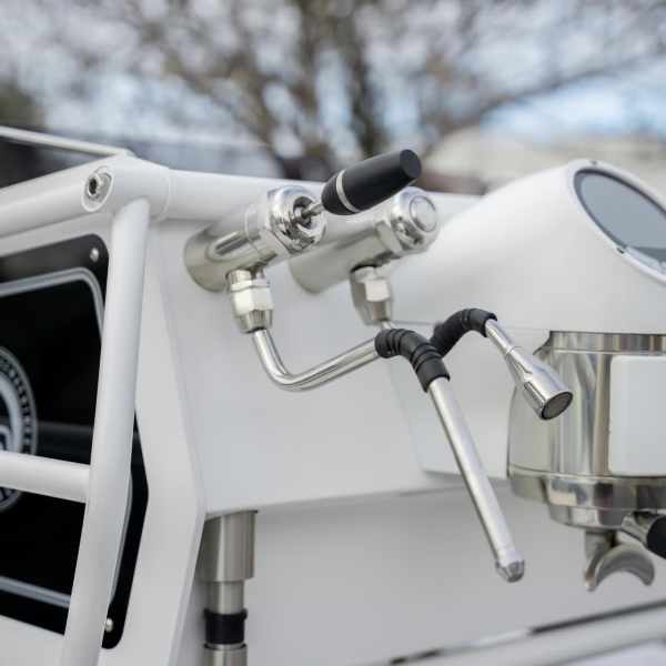 Display Demo Sanremo Cafe Racer Naked White 2 Group Coffee Machine