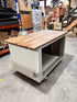 Custom Heavy Duty Timber Coffee Cart White 1600mm