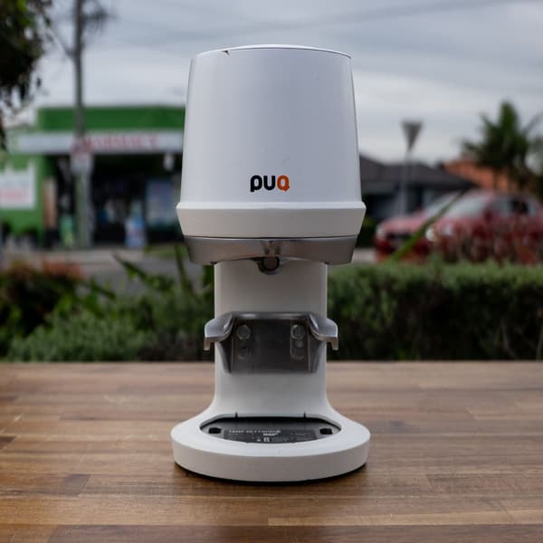 Puqpress Q1 Automatic Coffee Tamper White Commercial Barista