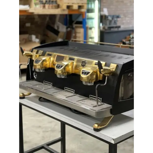 Beautiful Custom 3 Group Gravermetric Black Eagle Coffee