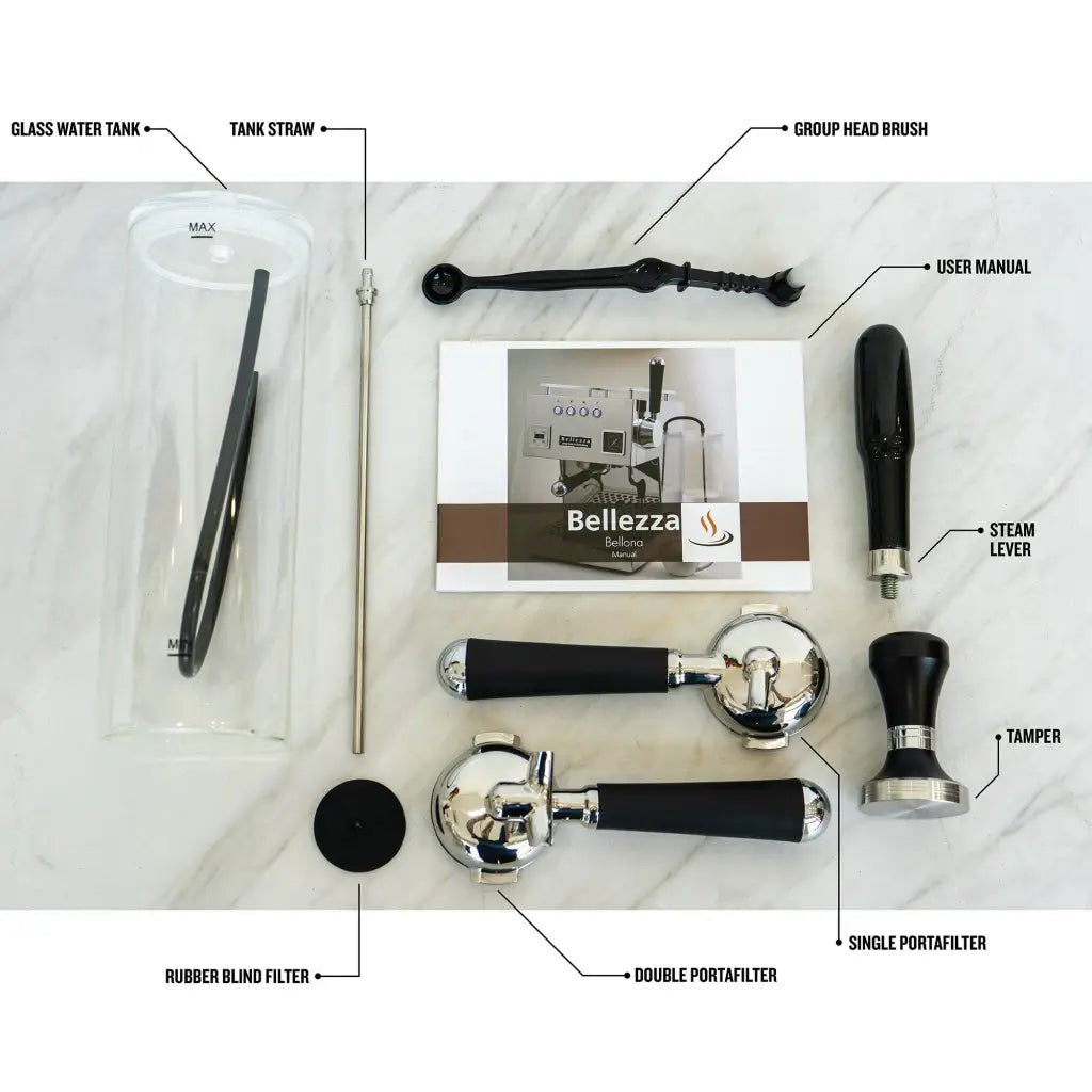 Bellezza Bellona & Piccola Titanio 60 Grinder Package in