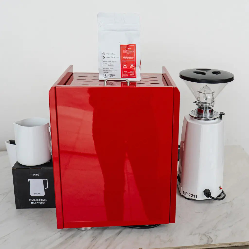 Bellezza Chiara Custom Red & Precision GSP Grinder + Starter