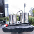Black Futurmat Ottima & DIP DS - 68 Grinder + Precision Accessories & Stainless Steel Coffee Cart Package - Australia - Di Pacci