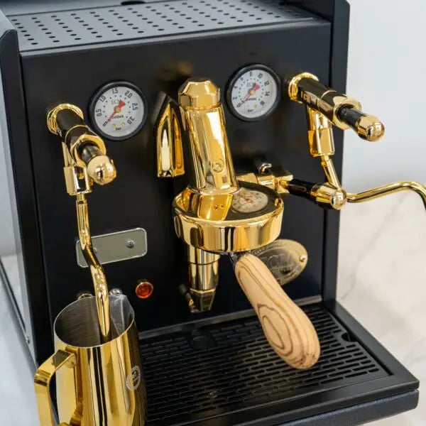 Brand New Custom 24 Carat Gold ECM Synchronika Coffee