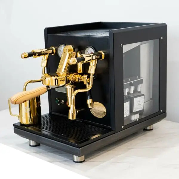 Brand New Custom 24 Carat Gold ECM Synchronika Coffee