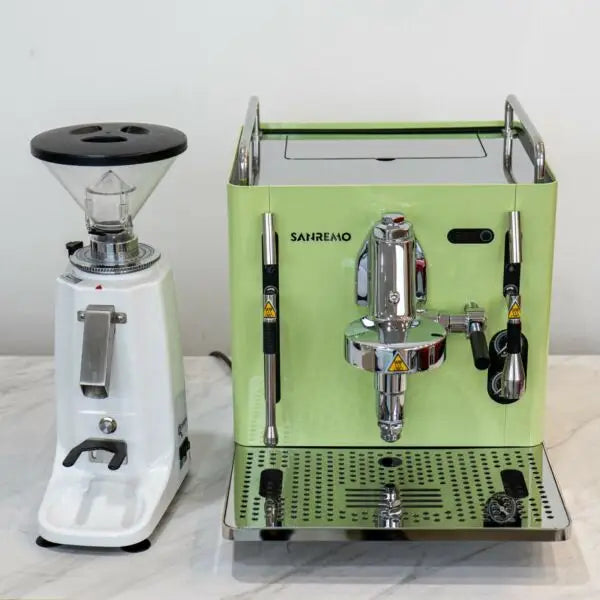 Brand New Sanremo Cube & Dosserless Grinder Home Barista