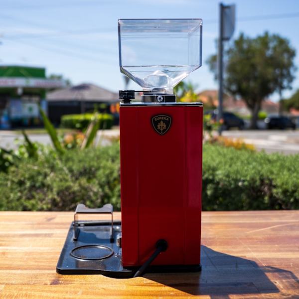 Ex-Demo Eureka XL Coffee Grinder – Red | Rubber Mat Kit | As New
