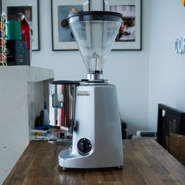 Pre-Owned Mazzer Super Jolly Automatic Grinder Silver Commercial