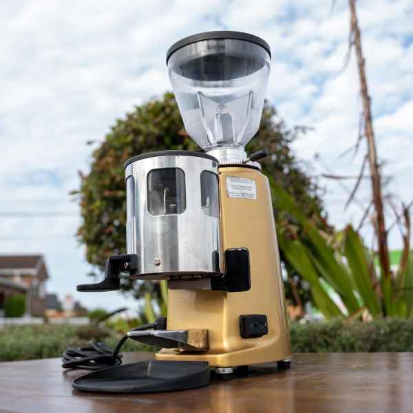 Pre Loved Mazzer Super Jolly Automatic In Gold Espresso Grinder