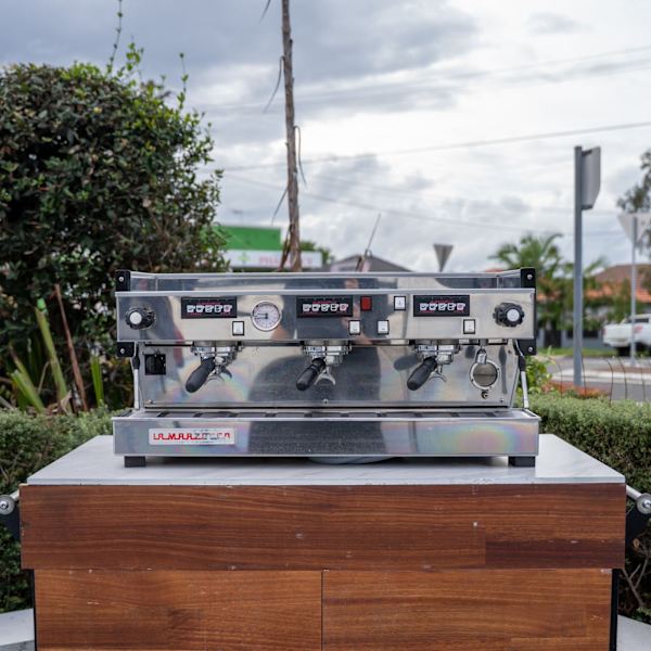Used La Marzocco Linea 3 Group Custom Canary Yellow with Shot Timers