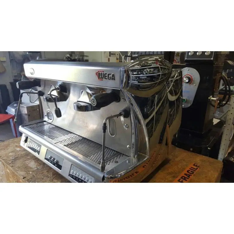 Cheap Used 2 Group Wega Vela Commercial Coffee Machine In