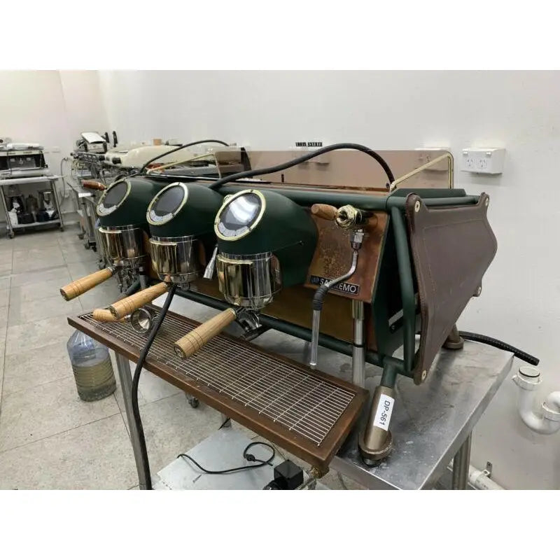 Buy Custom 3 Group Sanremo Cafè Racer In Copper&gold Coffee Machine ...