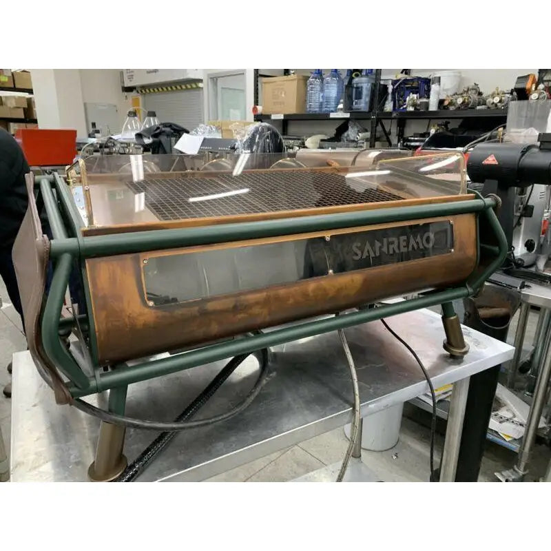 Buy Custom 3 Group Sanremo Cafè Racer In Copper&gold Coffee Machine ...