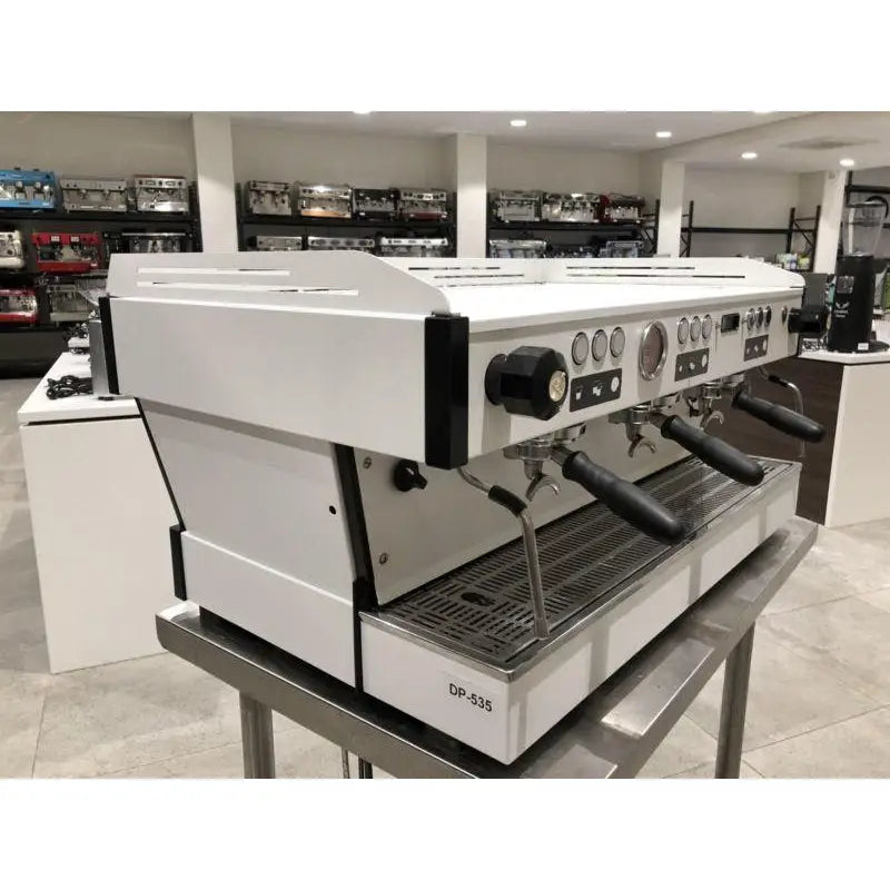 Custom White 3 Group La Marzocco PB Commercial Coffee