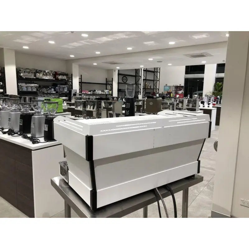 Custom White 3 Group La Marzocco PB Commercial Coffee