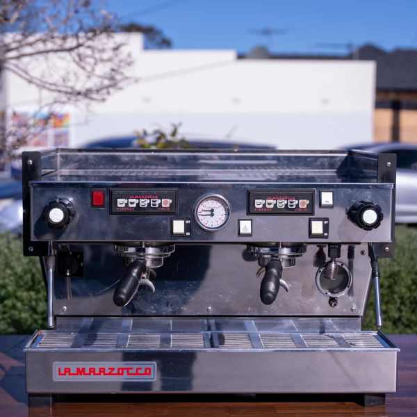 Custom 2 Group La Marzocco Linea Av In Matt Black Coffee Machine