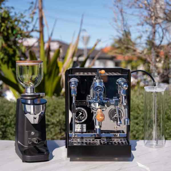 On Demand Electric Coffee Grinder &Dual Boiler Coffee Machine Package