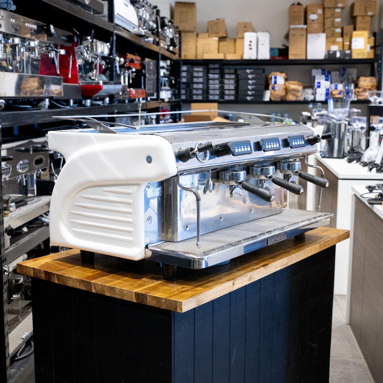 Pre-Loved 3 Group Expobar Crem Tall Cup 20 Amp Coffee Machine
