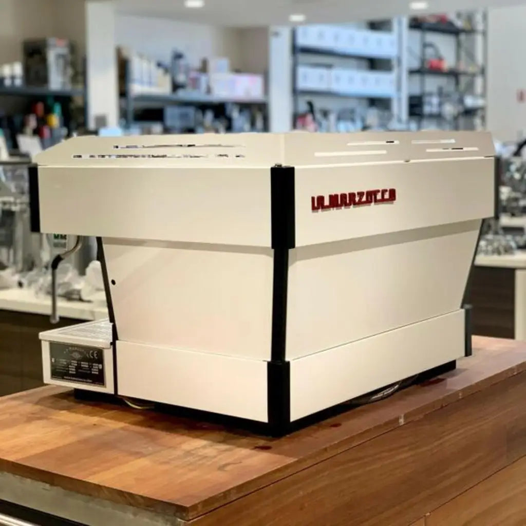 Full Custom White 2 Group La Marzocco PB Commercial Coffee