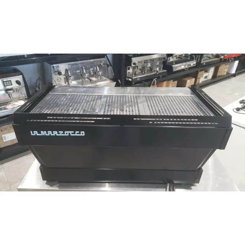 Immaculate Black 3 Group La Marzocco PB Commercial Coffee