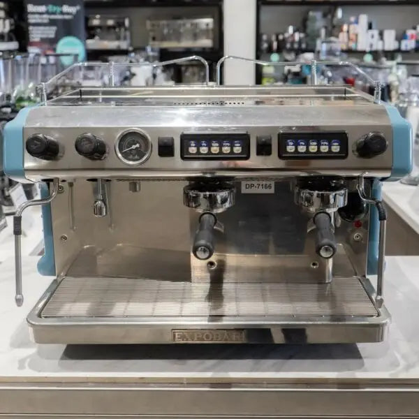 Immaculate High Cup 2 Group Blue Ruggero Coffee Machine