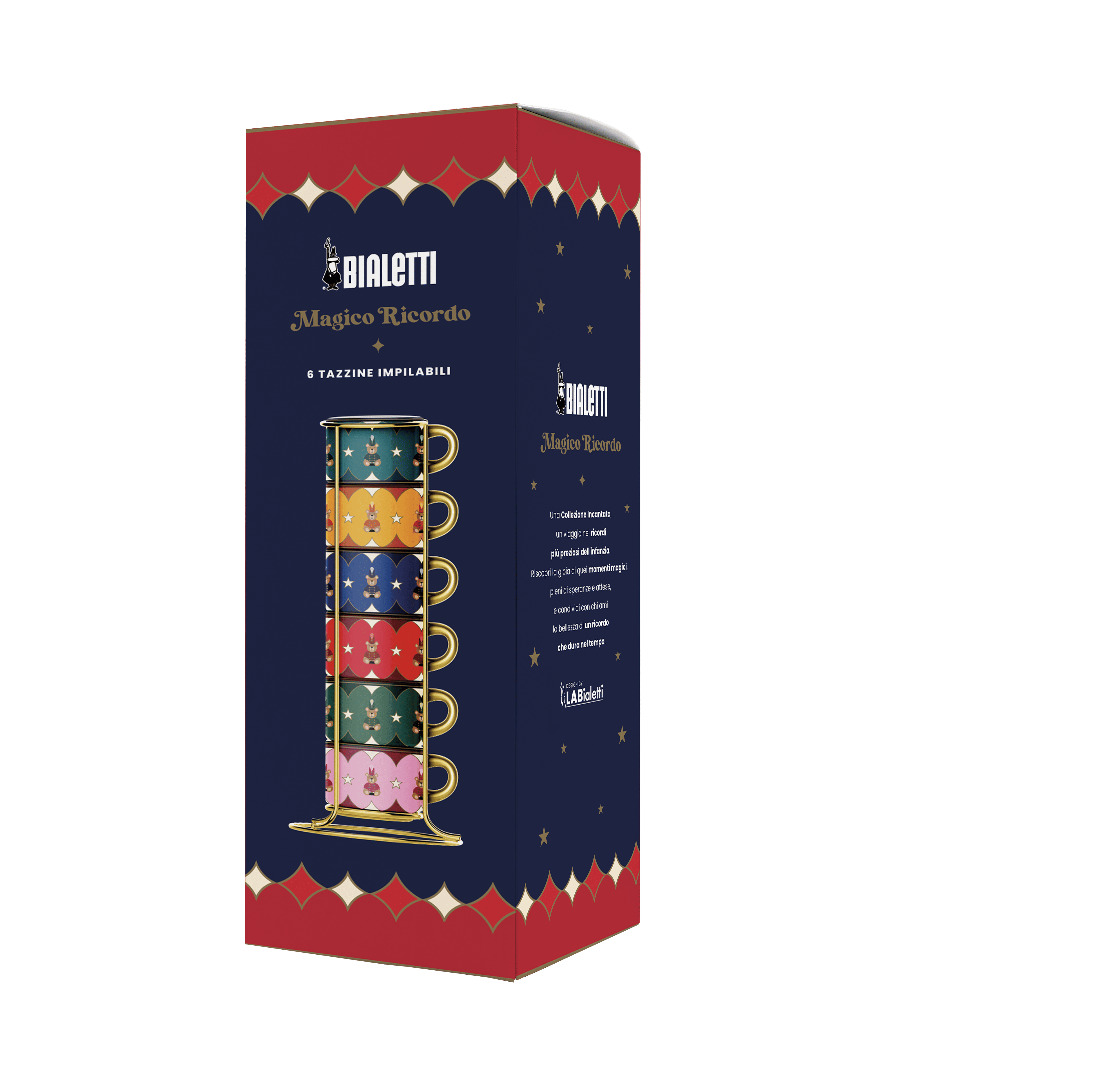 Bialetti - MAGICO RICORDO STACKABLE CUPS - TEDDY BEAR