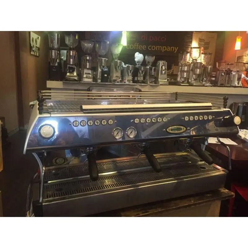 La Marzocco Used 3 Group La Marzocco FB80 In Pearl White