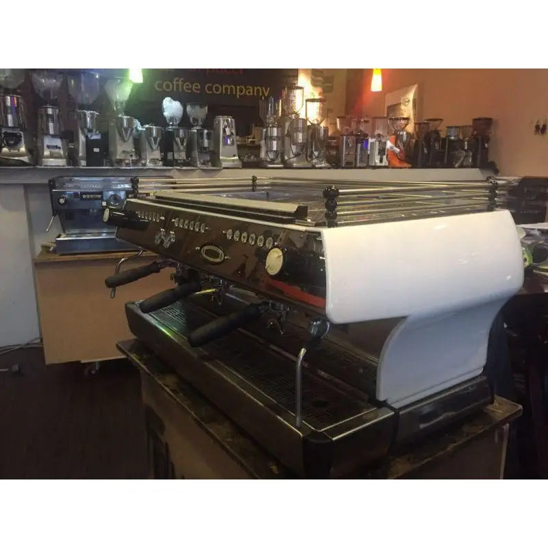 La Marzocco Used 3 Group La Marzocco FB80 In Pearl White