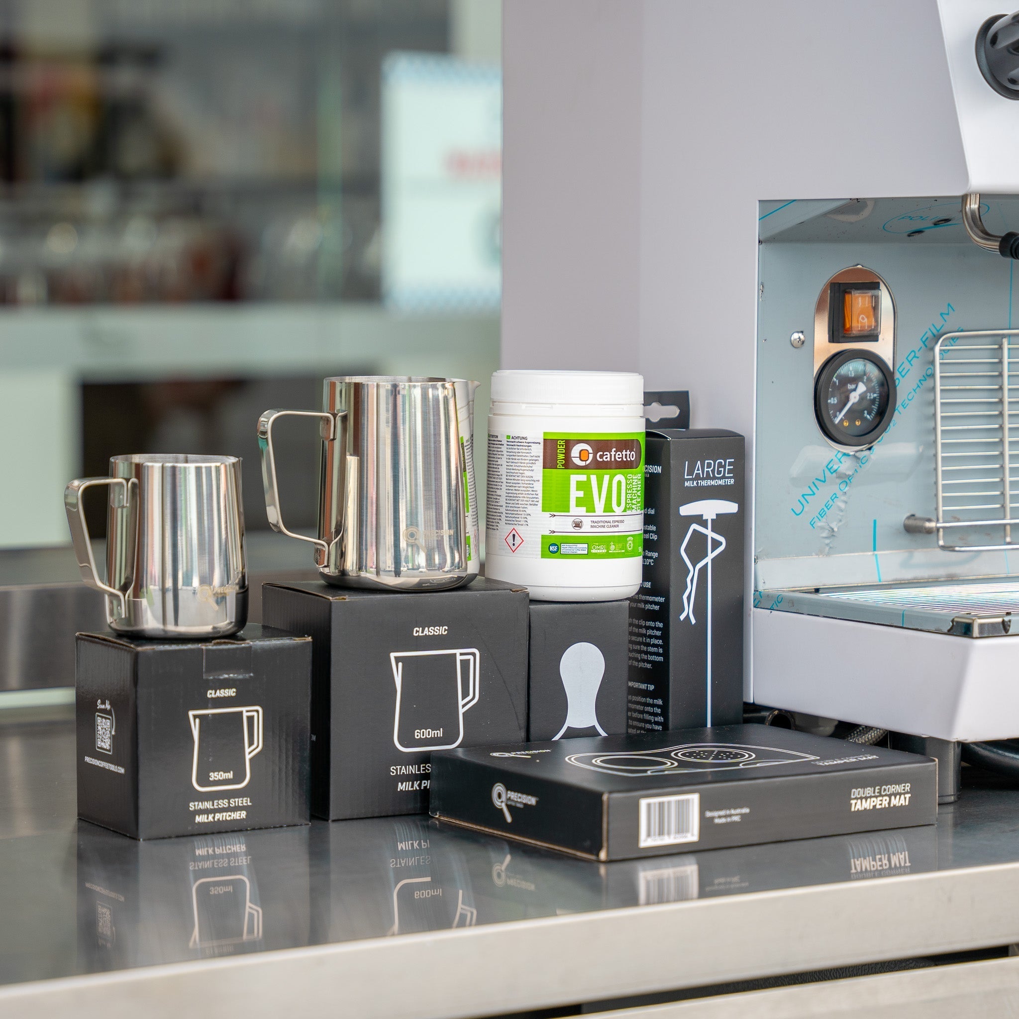 PRECISION LARGE LOCKABLE COFFEE CART PACKAGE WITH LA CARIMALI NIMBLE & DIP DS - 68 - Australia - Di Pacci
