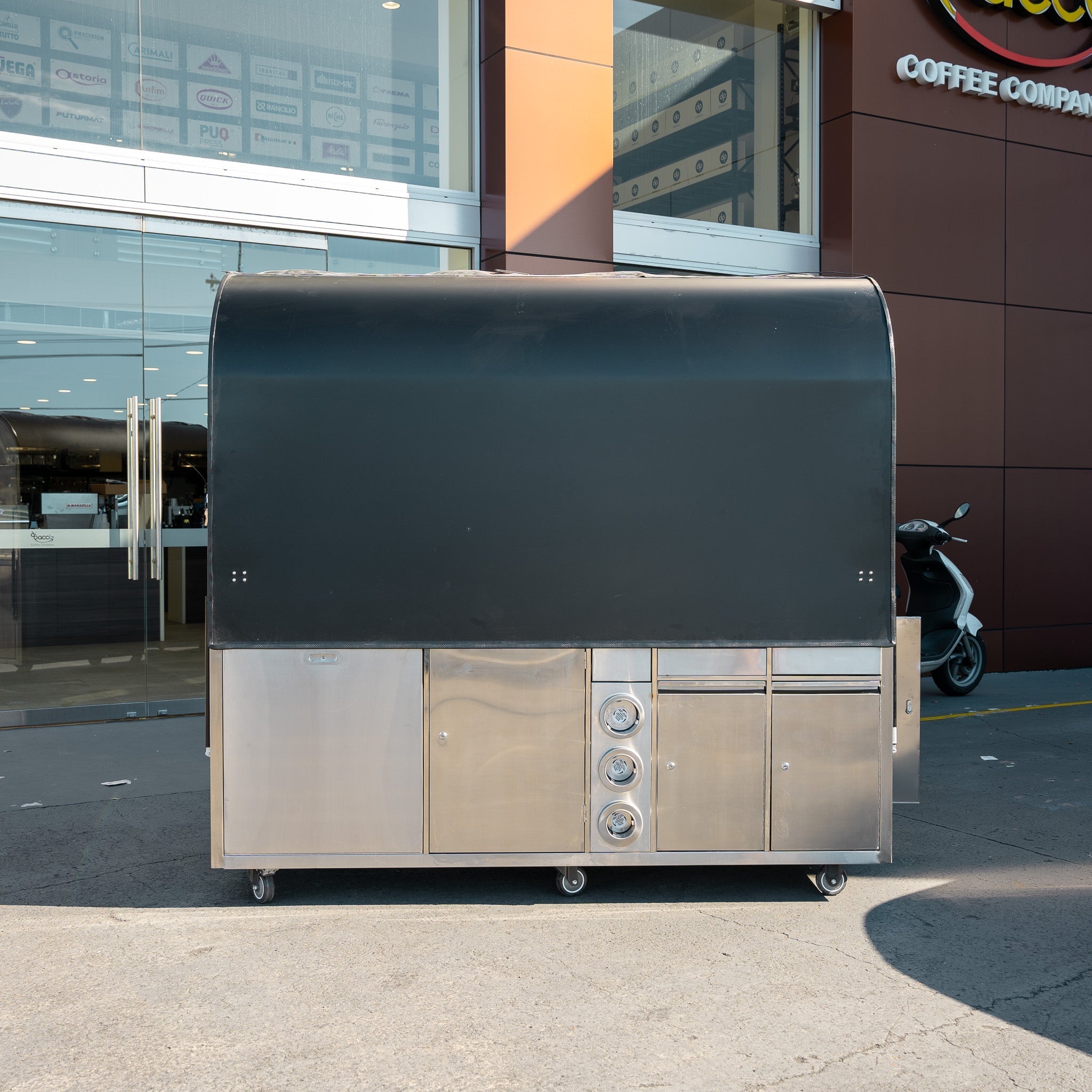 PRECISION LARGE LOCKABLE COFFEE CART PACKAGE WITH LA CARIMALI NIMBLE & DIP DS - 68 - Australia - Di Pacci