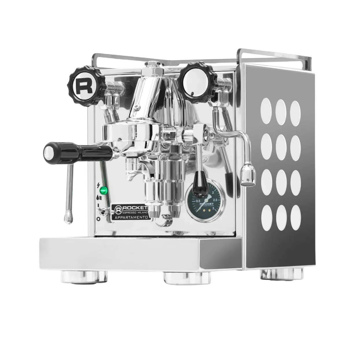 Rocket Appartamento OG espresso machine angle 2