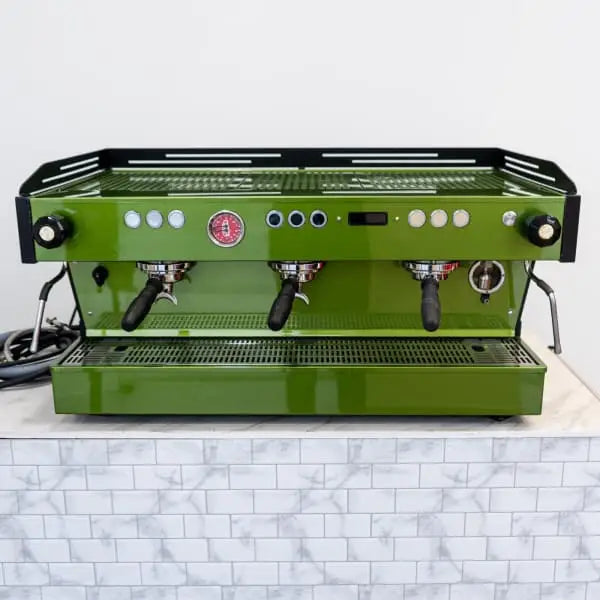 Buy Used Green Custom La Marzocco 3 Group Pb Commercial Coffee Machine buy-used-green-custom-la-marzocco-3-group-pb-commercial-coffee-machine
